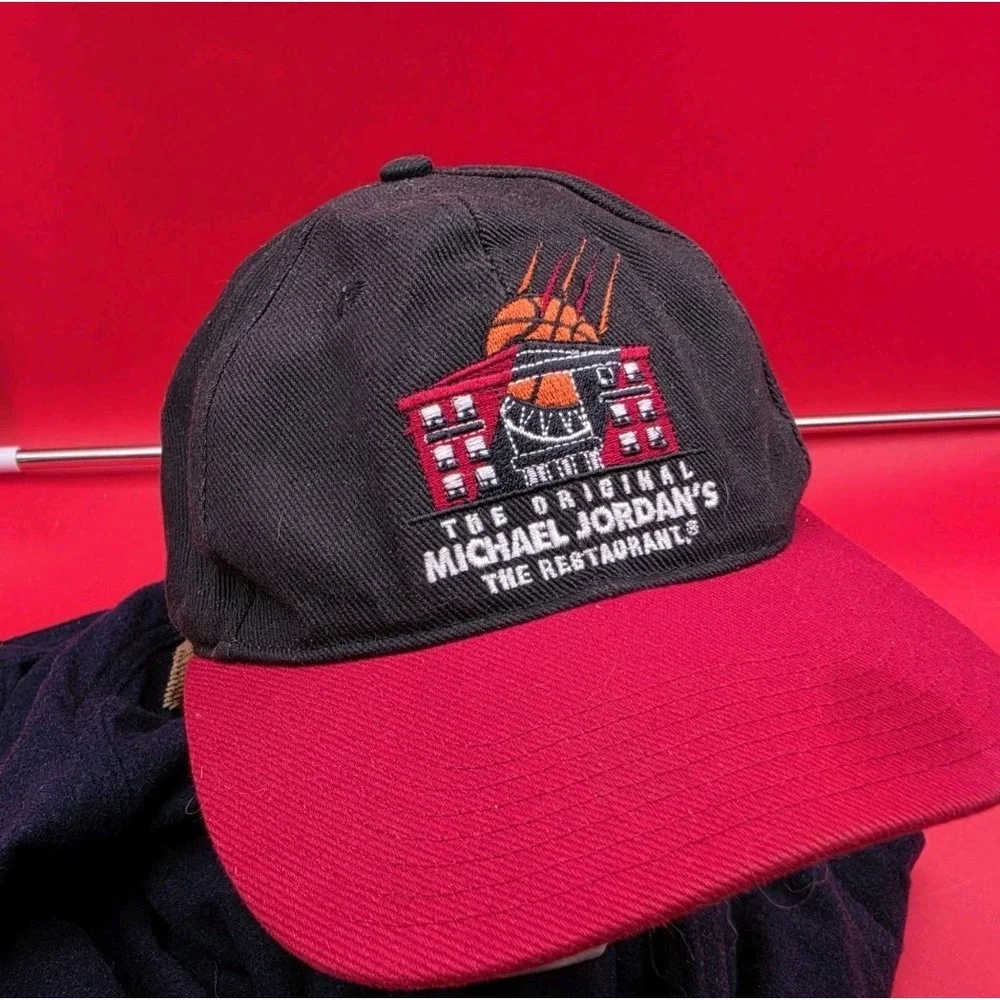 VINTAGE Nike Michael Jordan's The Restaurant Hat 90s Snapback Jumpman